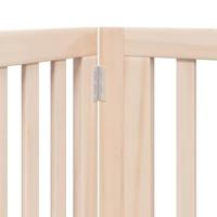 Hondenhek inklapbaar met deur 6 panelen 480 cm populierenhout - thumbnail