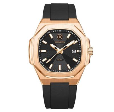 Ditemento Rosa Guillermo Horloge Heren Zwart/Rosé Goud - Maat One Size - Kleur: Zwart | Soccerfanshop