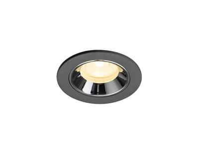 SLV InbouwspotNuminos XS zwart/chroom 3000K - 40gr - 1009294