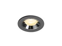 SLV InbouwspotNuminos XS zwart/chroom 3000K - 40gr - 1009294 - thumbnail