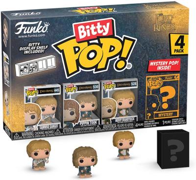 The Lord of The Rings Funko Bitty Pop! 4-Pack: Samwise Gamgee / Pippin Took / Merry Brandybuck