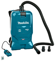 Makita VC012GZ01 Accu rugstofzuiger met machineansluiting + AWS-zender XGT 40V Max Basic Body - thumbnail