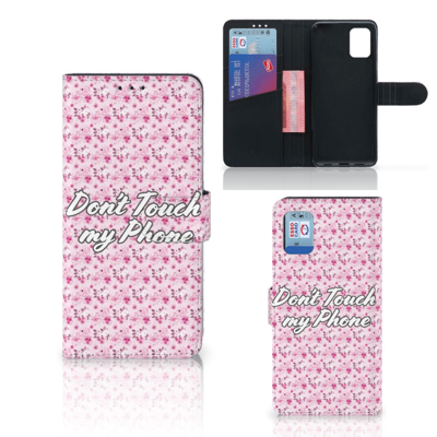 Samsung Galaxy A31 Portemonnee Hoesje Flowers Pink DTMP | Portemonnee hoesje Samsung Galaxy A31 Portemonnee Hoesje Flowers Pink DTMP | Portemonnee hoesje