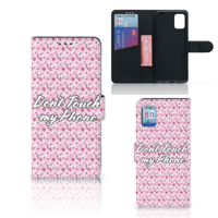 Samsung Galaxy A31 Portemonnee Hoesje Flowers Pink DTMP | Portemonnee hoesje - thumbnail
