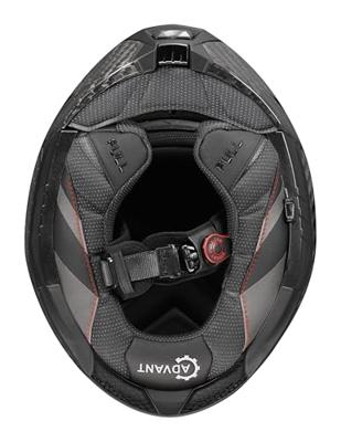 LS2 opklaphelm "ff901 advant x carbon solid" helmet ff901 adv. x carb.solid 3xl black