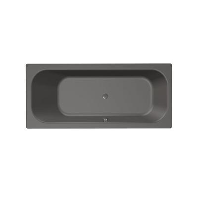 Xenz Aruba Ligbad - 180x80x48 - afvoer Midden - acryl - antraciet 6891-05