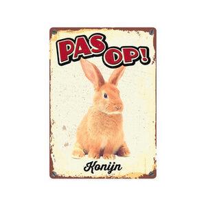Plenty Gifts waakbord blik konijn