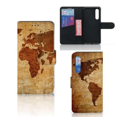 Xiaomi Mi 9 SE | Flip Cover | Wereldkaart Xiaomi Mi 9 SE | Flip Cover | Wereldkaart