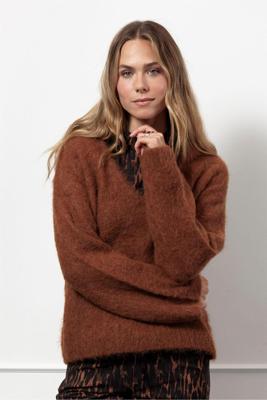 Liana vneck pullover - caramel - 13307