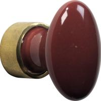 Meubelkn.pors.Ovaal 33mm MGO/Bordeaux - thumbnail