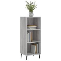 Dressoir 34,5x32,5x90 cm bewerkt hout grijs sonoma eikenkleurig - thumbnail