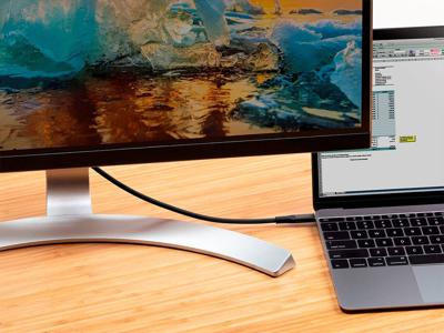 Monoprice Duurzame USB 3.2 Gen 2 Type-C data- en stroomkabel met kevlar-versterkte nylon-vlechtkabel - 1 meter - zwart | 5A/100W - AtlasFlex serie