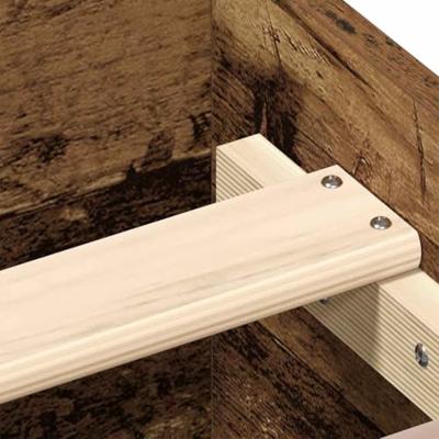 Bedframe zonder matras 140x200 cm bewerkt hout oud hout