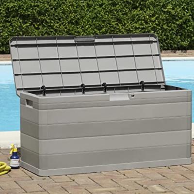 VidaXL Tuinbox 117x45x56 cm grijs
