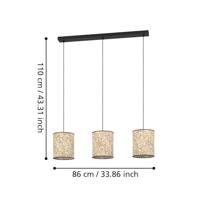 Eglo Natuurlijke hanglampButterburn 3-lichts - 43937 - thumbnail