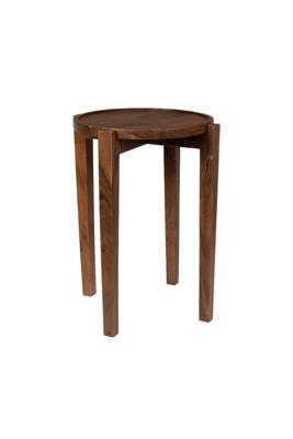 Dutchbone Bijzettafel 'Shane' Acaciahout, 40cm