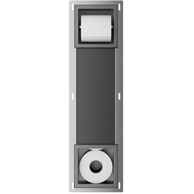 Xellanz Rocko Toiletrolhouder zonder Klep en Reserverolhouder - Inbouw - Gunmetal