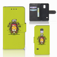 Samsung Galaxy S5 Mini Leuk Hoesje Doggy Biscuit - thumbnail
