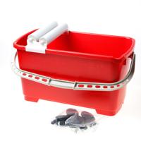 Tegelemmer+rolset+wielen rood 22ltr. - thumbnail