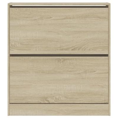 Schoenenkast 80x21x87,5 cm bewerkt hout sonoma eikenkleurig - thumbnail