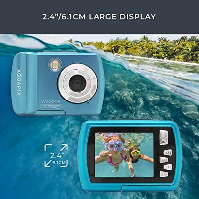 Easypix W2024-I waterdichte camera, 14 MP, Blauw
