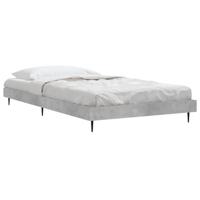 Bedframe bewerkt hout betongrijs 90x200 cm - thumbnail