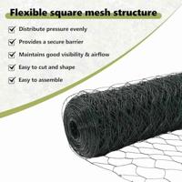 VidaXL Hexagon hek groen 1,2 x 100 m pvc - thumbnail