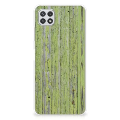 Samsung Galaxy A22 5G | Bumper Hoesje | Green Wood