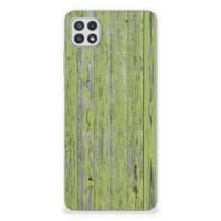Samsung Galaxy A22 5G | Bumper Hoesje | Green Wood - thumbnail