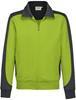 Hakro 477 Sweat jacket Contrast MIKRALINAR® - Kiwi/Anthracite - L - thumbnail