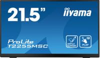 Iiyama ProLite Touchscreen monitor Energielabel: D (A - G) 54.6 cm (21.5 inch) 1920 x 1080 Pixel 16:9 5 ms HDMI, DisplayPort, USB IPS LED - thumbnail