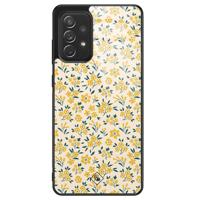 Samsung Galaxy A52s glazen hardcase - Yellow garden - thumbnail