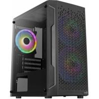 Aerocool Trinity Mini Tower Zwart - thumbnail