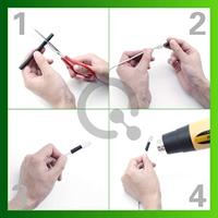 Quadrios 19011CA097 Krimpkous assortiment Groen, Geel Krimpverhouding:2:1 200 onderdelen - thumbnail