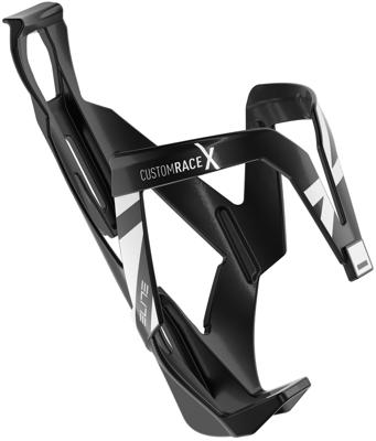 ELITE bidonhouder "custom race x" bottle cage custom race x black/white glossy