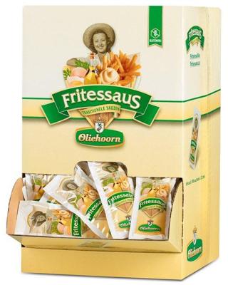 Oliehoorn Fritessaus 35%, doos van 198 zakjes van 20 ml
