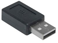 Manhattan USB 2.0 Adapter [1x USB-A 2.0 stekker - 1x USB-C bus] Adapter Stekker past op beide manieren - thumbnail