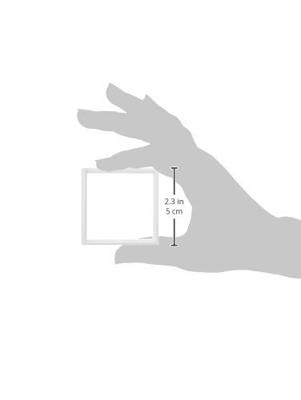 pasring 50 x 50mm zuiverwit glanzend