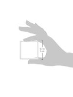 pasring 50 x 50mm zuiverwit glanzend - thumbnail