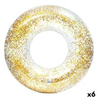Opblaasbare Drijvende Donut Intex Transparant Purpurine Ø 119 cm (6 Stuks) - thumbnail