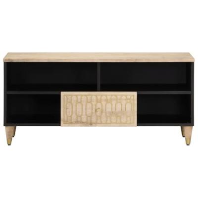 Tv-meubel 100x33x46 cm massief mangohout