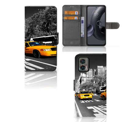 Motorola Edge 30 Neo | Flip Cover | New York Taxi