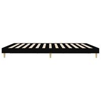 Bedframe massief hout zwart 200x200 cm - thumbnail