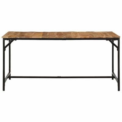 Eettafel 160x80x75 cm massief hout ruw mangohout