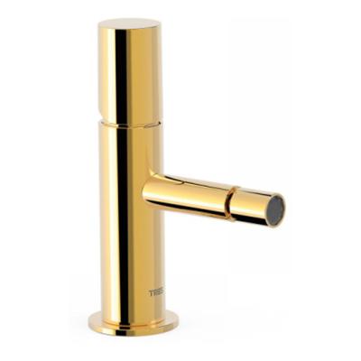 Bidetkraan Tres Study | Opbouw | Mengkraan | 1-knop | Rond | 24k Goud glans