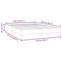 Bedframe zonder matras 140x210 cm fluweel donkerblauw - thumbnail