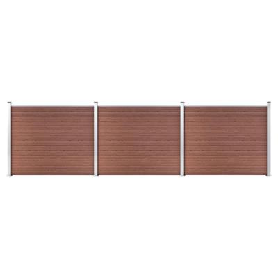 Schuttingpanelenset 526x146 cm HKC bruin