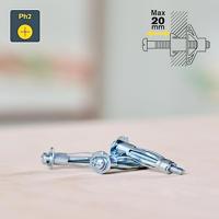 Wandpluggen en schroeven Rapid 5001546 M4 x 40 mm Ø 8 x 32 mm Metaal Uitbreiding 10 Stuks - thumbnail