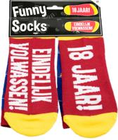 Funny Sokken 18 jaar Eindelijk Volwassen - thumbnail