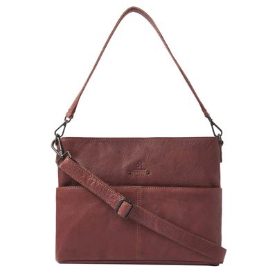 dR Amsterdam Leren Schoudertas 933543 Bruin